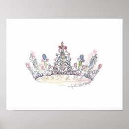 Affiche Jewel Crown par Heather French Henry
