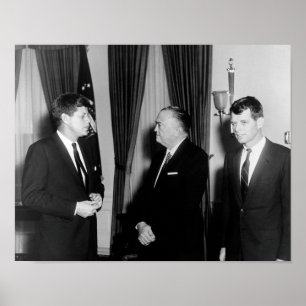 Affiche JFK et RFK avec J.Edgar Hoover