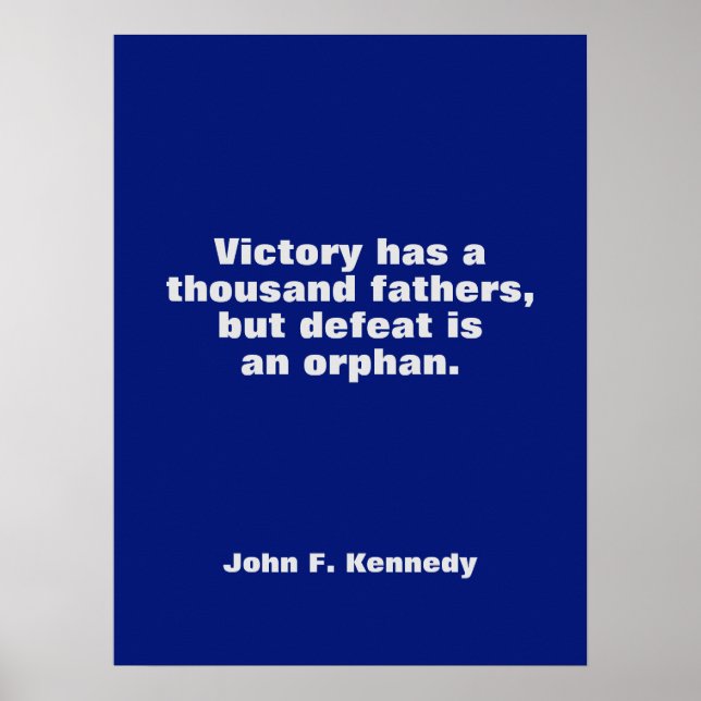 Affiche JFK John F. Kennedy Citation Inspiration Motivatio (Devant)
