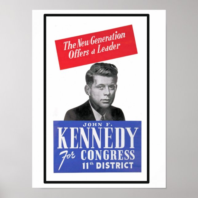 Affiche JFK pour le Congrès (Devant)
