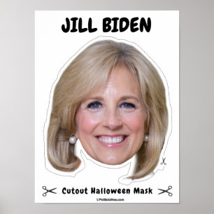 Affiche Jill Biden Masque Halloween