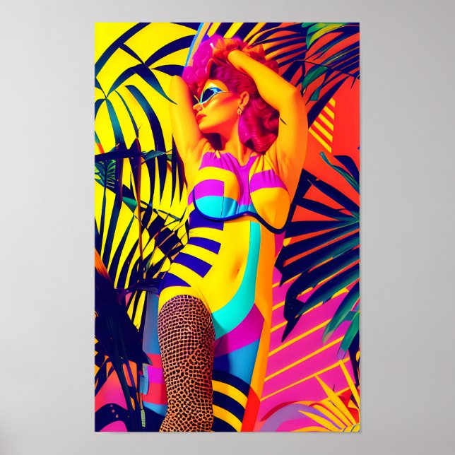 Affiche Jill du Jungle Room Retrowave (Devant)