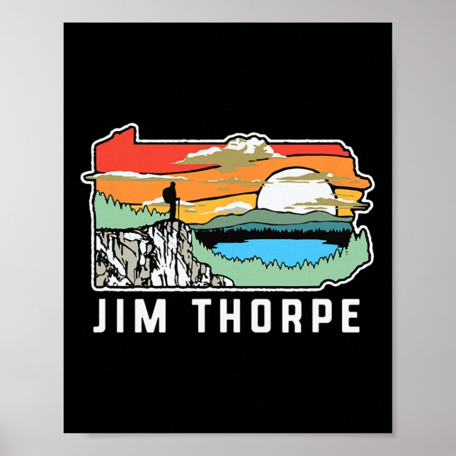 Affiche Jim Thorpe Pennsylvanie Nature Randonnée Extérieur (Devant)