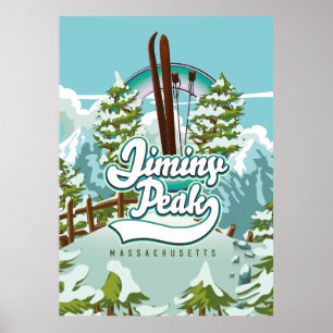 Affiche Jiminy Peak massachusetts ski
