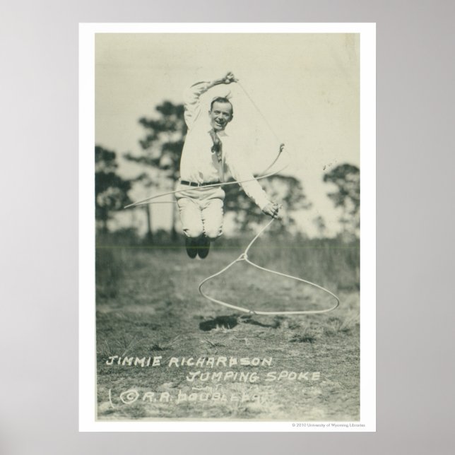 Affiche Jimmie Richardson saut parlé. (Devant)