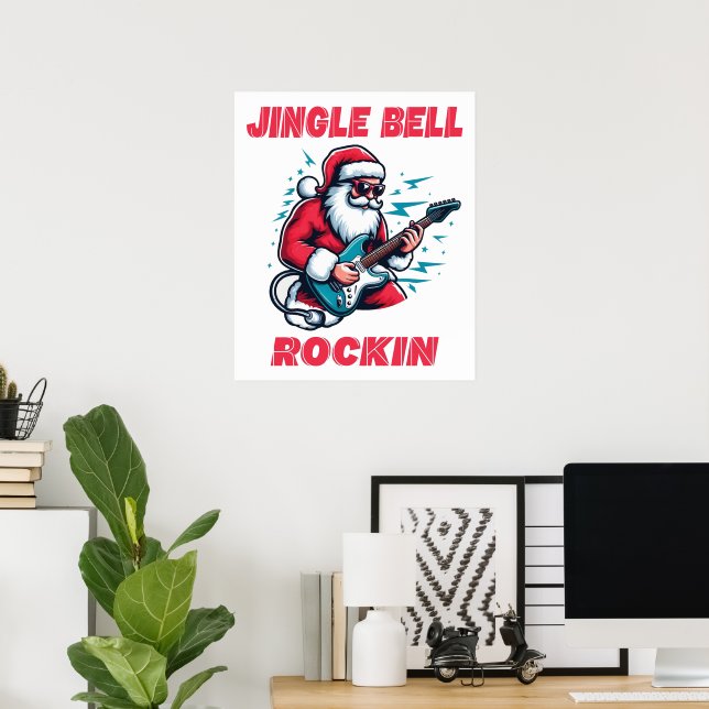 Affiche Jingle Bell Rockin Noël (Bureau à domicile)