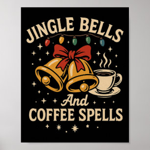 Affiche Jingle Bells Lover Café drôle Matin de Noël