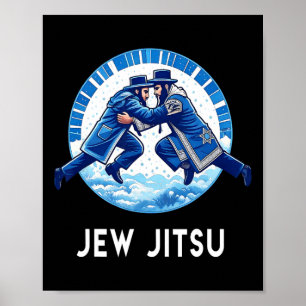 Affiche Jitsu Karate Funny Hanukkah