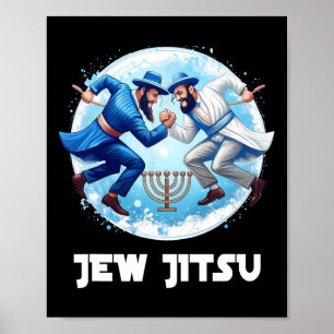 Affiche Jitsu Karate Funny Hanukkah