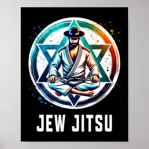 Affiche Jitsu Karate Funny Hanukkah