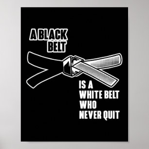 Affiche Jiu Jitsu Black Belt Mixed martial art Karate Brés