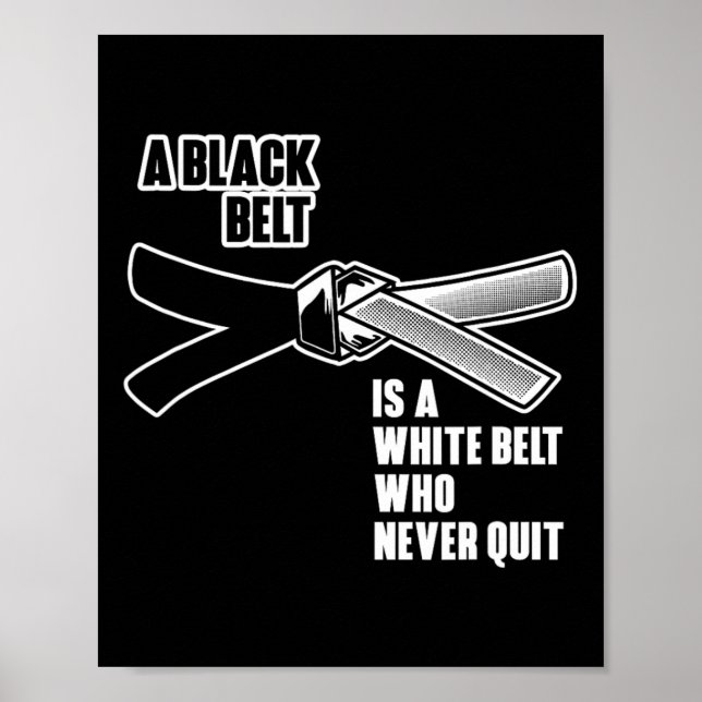 Affiche Jiu Jitsu Black Belt Mixed martial art Karate Brés (Devant)