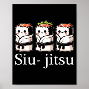 Affiche Jiu Jitsu Brésilien BJJ Pour Hommes Papa Garçon Fe