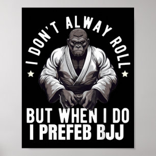Affiche Jiu Jitsu Brésilien BJJ Pour Hommes Papa Garçon Fe