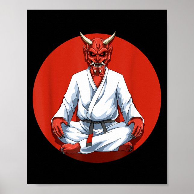 Affiche Jiu Jitsu Brésilien Grappling et BJJ (Devant)