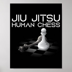 Affiche Jiu Jitsu Chess Jiu Jitsu Brésilien MMA