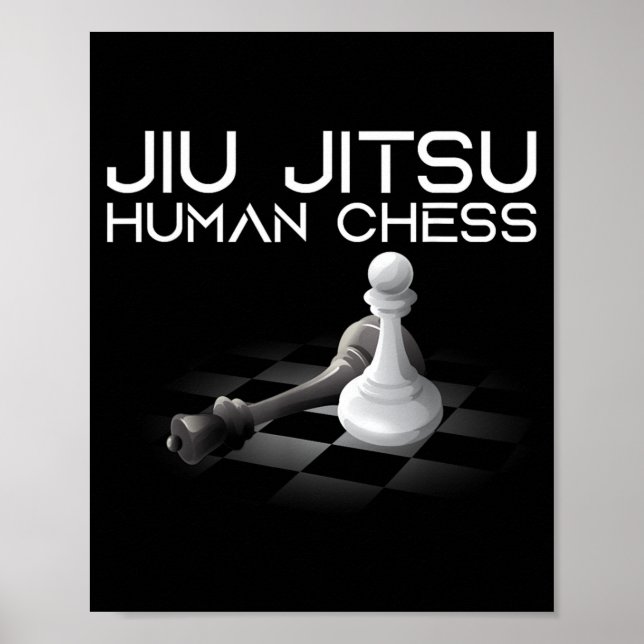 Affiche Jiu Jitsu Chess Jiu Jitsu Brésilien MMA (Devant)