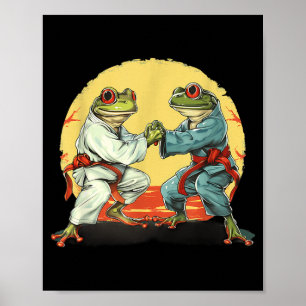Affiche Jiu-Jitsu Kickboxing Judo Toad MMA Arts Martiaux