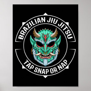 Affiche Jiu Jitsu Oni Demon Team - BJJ et Jiu-Jitsu Brésil