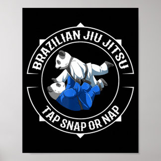 Affiche Jiu Jitsu Panda - Allons-y
