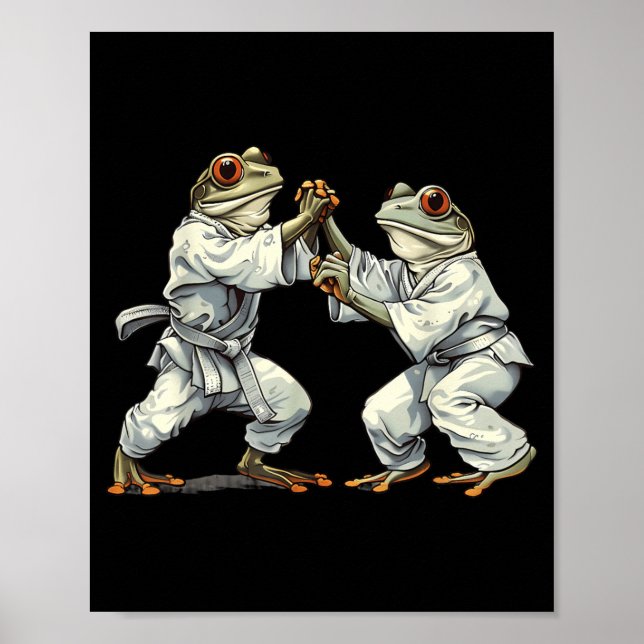 Affiche Jiu-Jitsu Taekwondo Kickboxing Judo oad MMA (Devant)