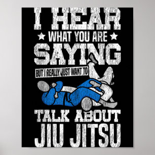 Affiche Jiu Jitsu Vintage Je comprends ce que vous dites m