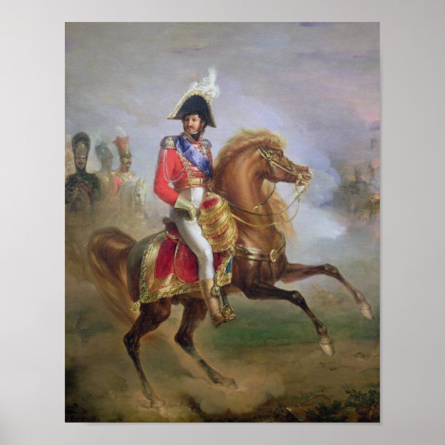 Affiche Joachim Murat  on Horseback, 1814-15 (Devant)