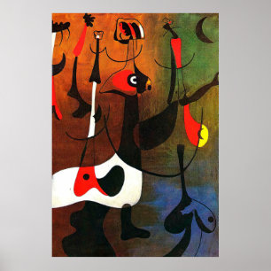 Affiche joan miro peintures art, art abstrait