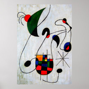 Affiche joan miro peintures art, art abstrait