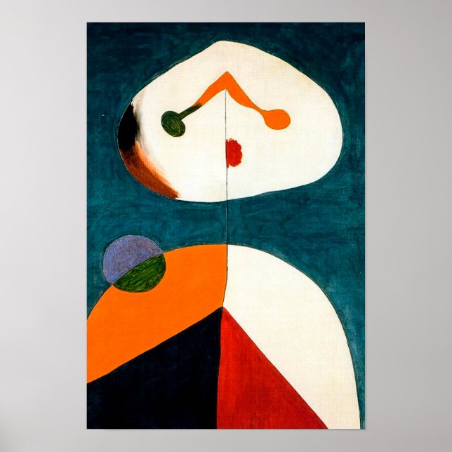 Affiche joan miro peintures art, art abstrait (Devant)