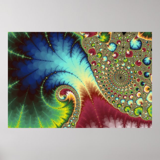 Affiche Joanie 50 Fractal Art (Devant)