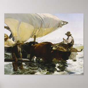 Affiche Joaquin Sorolla - Le retour de la pêche