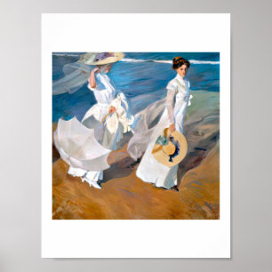 Affiche Joaquín Sorolla paseos a orillas del mar