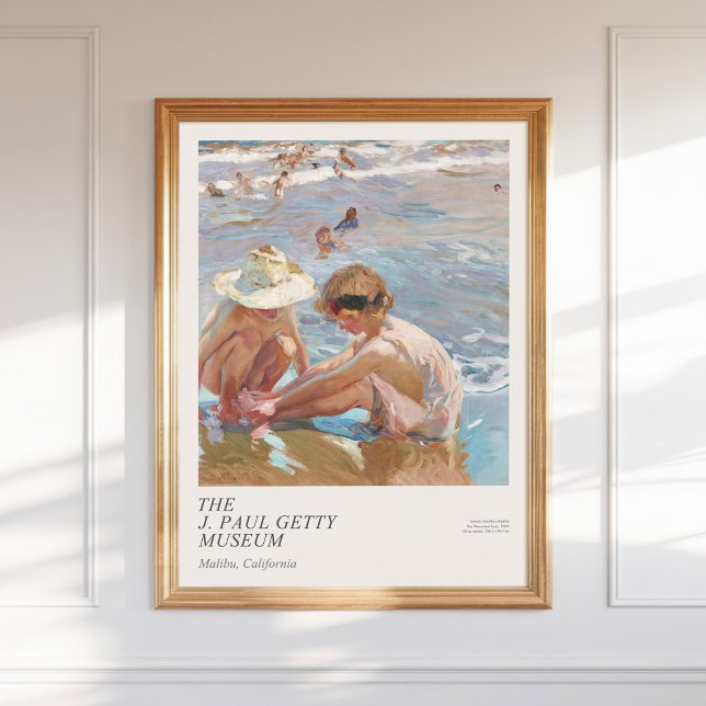 Affiche Joaquín Sorolla y Bastida Blessé Pied Art (Créateur téléchargé)