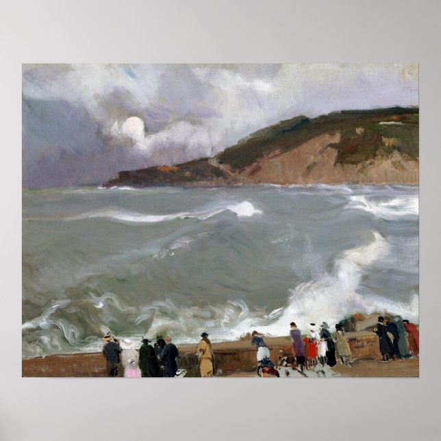 Affiche Joaquín Sorolla y Bastida Breakwater (Devant)