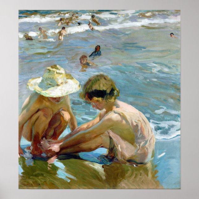 Affiche Joaquín Sorolla y Bastida Le pied blessé (Devant)