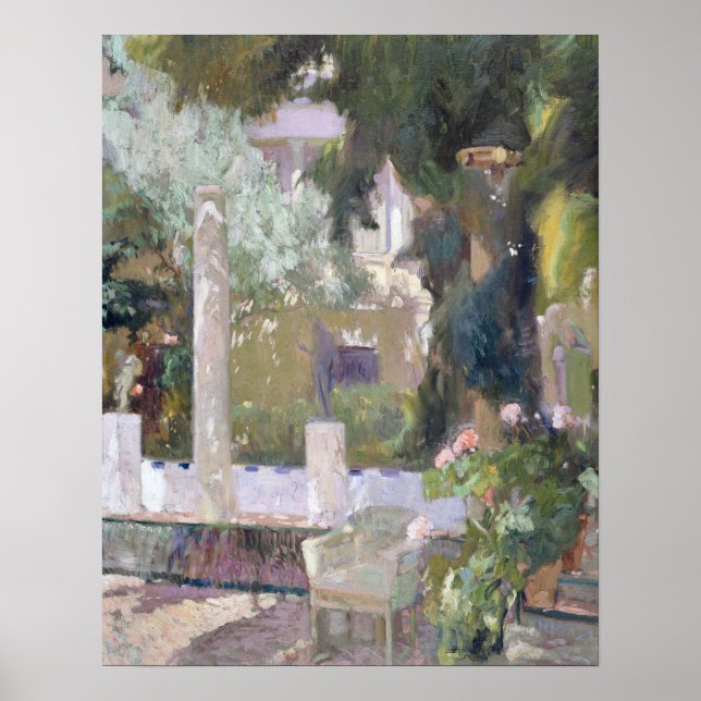 Affiche Joaquín Sorolla y Bastida Les Jardins (Devant)