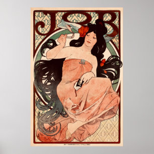 Affiche JOB par Alphonse Mucha