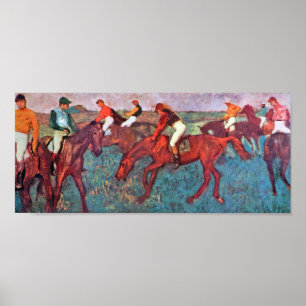 Affiche Jockey et cheval, Edgar Degas