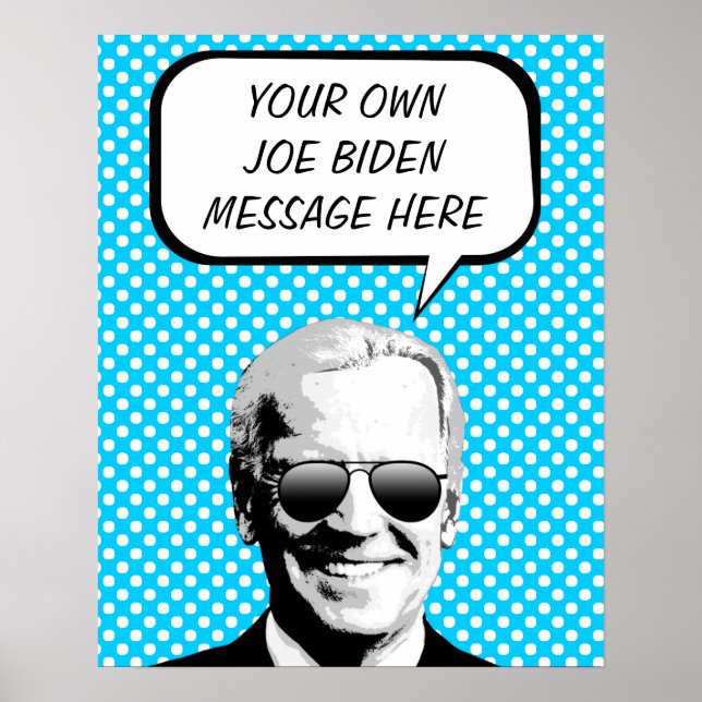 Affiche Joe Biden a pensé bulle (Devant)