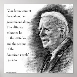 Affiche Joe Biden & Citation