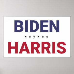 Affiche Joe Biden et Kamala Harris (élection américaine de