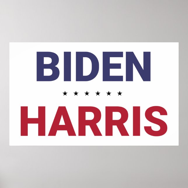 Affiche Joe Biden et Kamala Harris (élection américaine de (Devant)