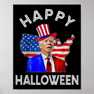 Affiche Joe Biden Joyeux Halloween th Juillet Indépendance
