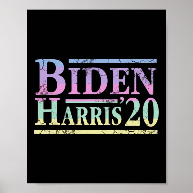 Affiche Joe Biden Kamala Harris 2020 Election Anti Trump (Devant)