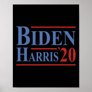 Affiche Joe Biden Kamala Harris Président démocrate libéra