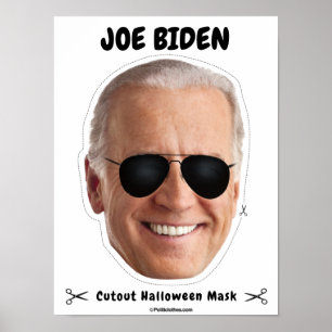 Affiche Joe Biden Masque Halloween