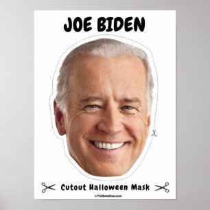 Affiche Joe Biden Masque Halloween