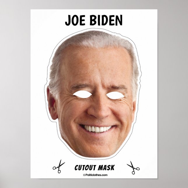 Affiche JOE BIDEN Masque Halloween (Devant)