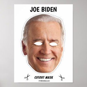 Affiche JOE BIDEN Masque Halloween